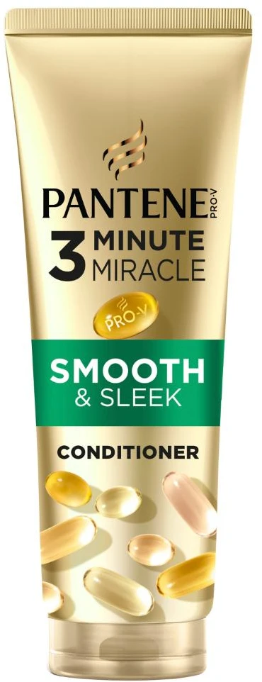 Intensyvus plaukų kondicionierius PANTENE Smooth&Silky Active Nutri-Plex, 3 minutes miracles, 220 ml