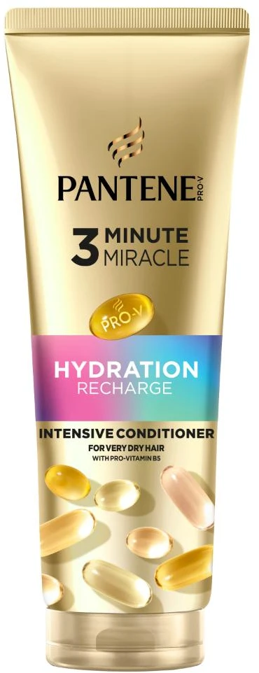 Intensyvus plaukų kondicionierius PANTENE Hydration Recharge Active Nutri-Plex, 3 minutes miracles,