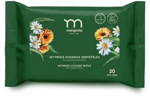 Intymios higienos servetėlės MARGARITA, 20vnt