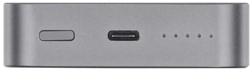 Išorinė baterija EMOS WI 1046, 10 000 mAh 20 W, belaidis įkrovimas, pilka