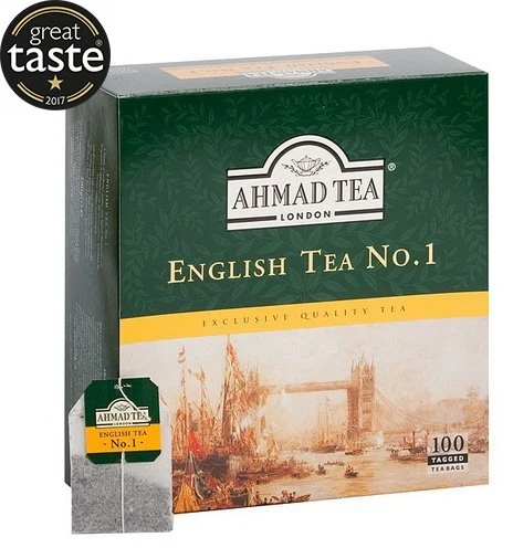 Ahmad Tea English Tea No.1 pakuotė su maišeliu