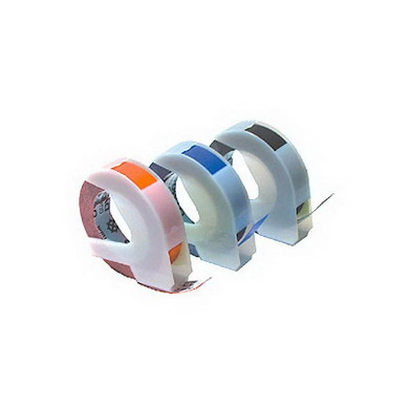 Juostelė DYMO, 9x3mm, plastikinė Balta/Raudona