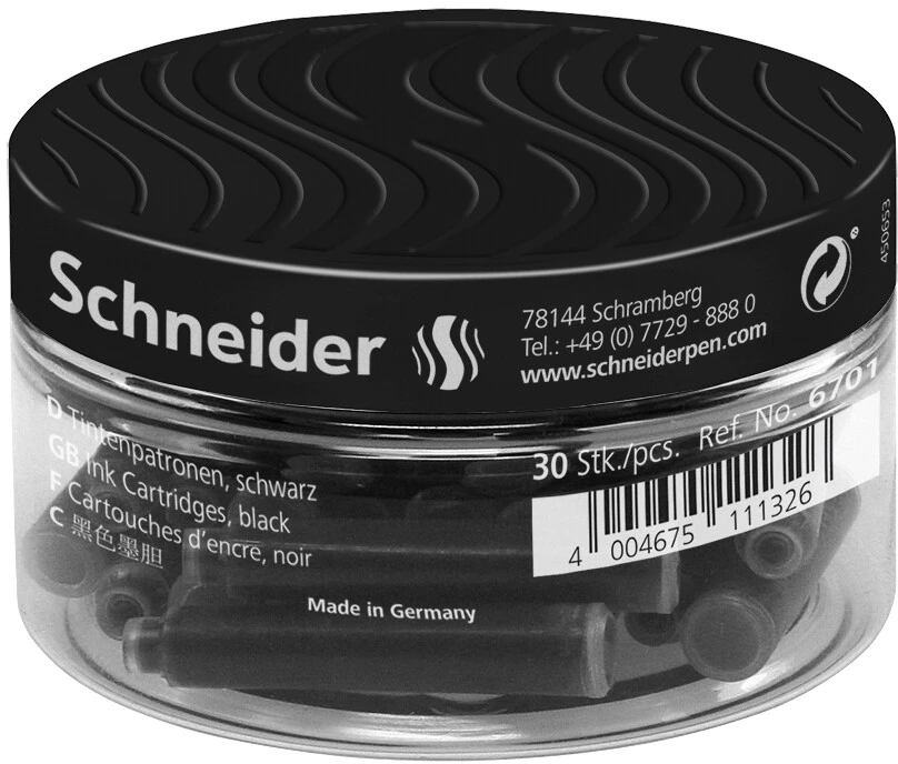Kapsulės SCHNEIDER, juoda sp., 30 vnt./dėžutėje