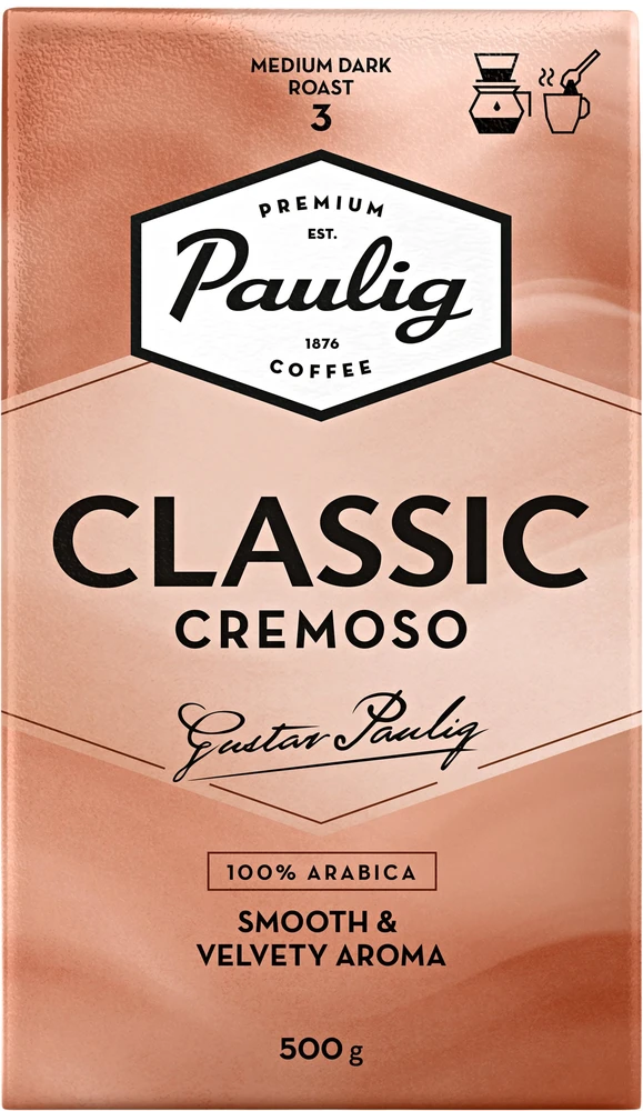 Kava PAULIG Classic Cremoso, malta, 500g