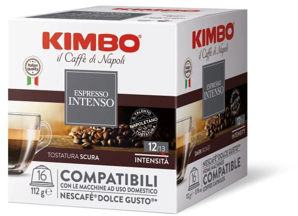 Kavos kapsulės KIMBO Intenso, 16 x 7g