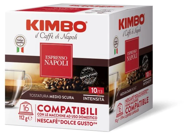 Kavos kapsulės KIMBO Napoli, 16 x 7 g