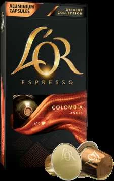 Kavos kapsulės L'OR Colombia, 10 vnt x 52g