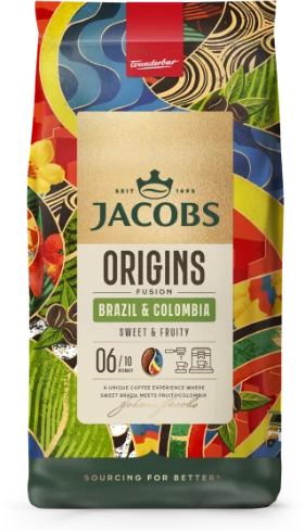 Kavos pupelės JACOBS Origins Brazil & Colombia, 1kg