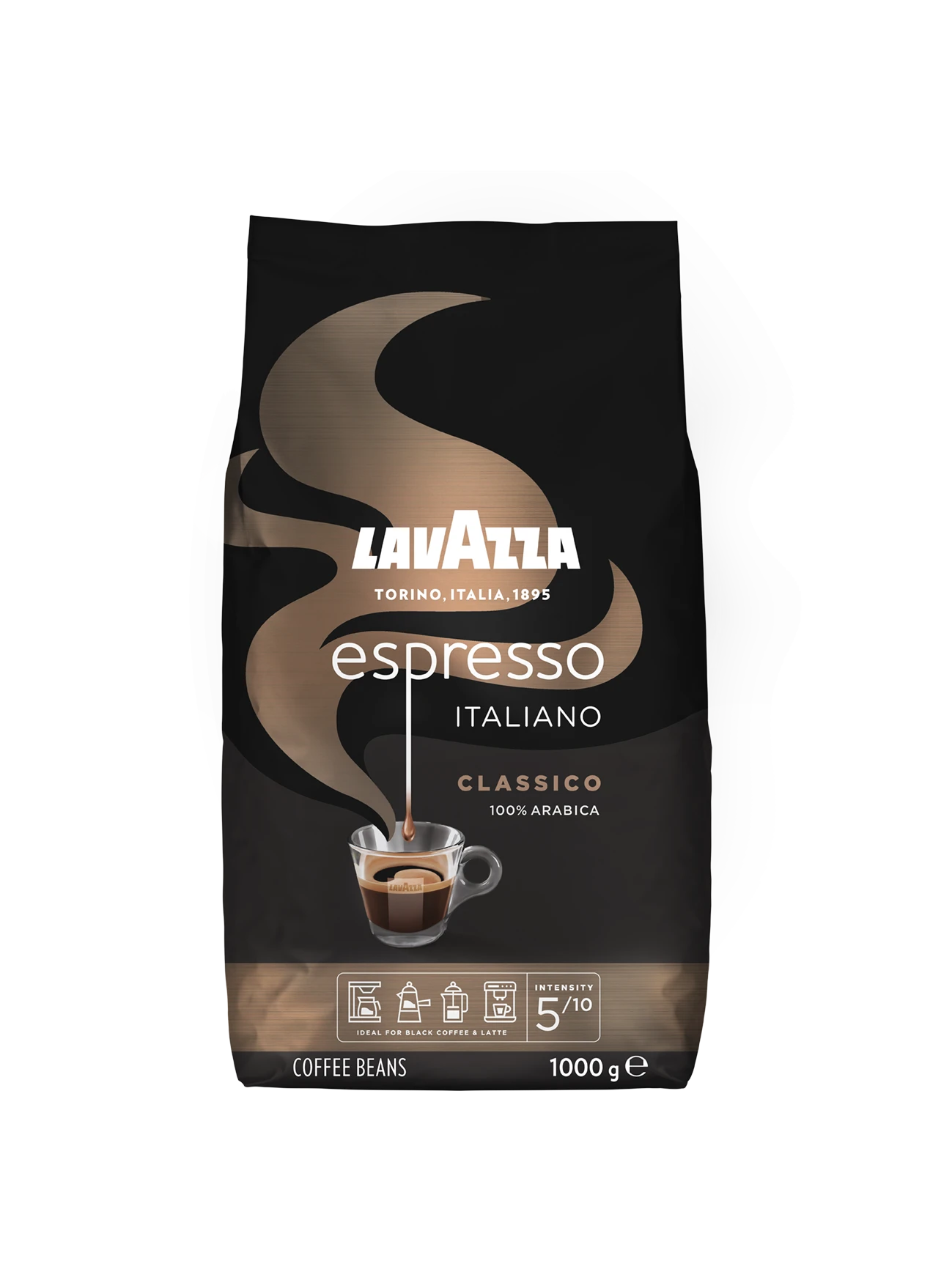 Lavazza Caffe Espresso Coffee Beans, 100% Arabica, 1000 g