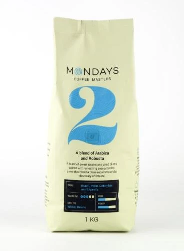Mondays Kavos pupelės PIRMADIENIAI Nr.2, Arabica ir Robusta, 1kg