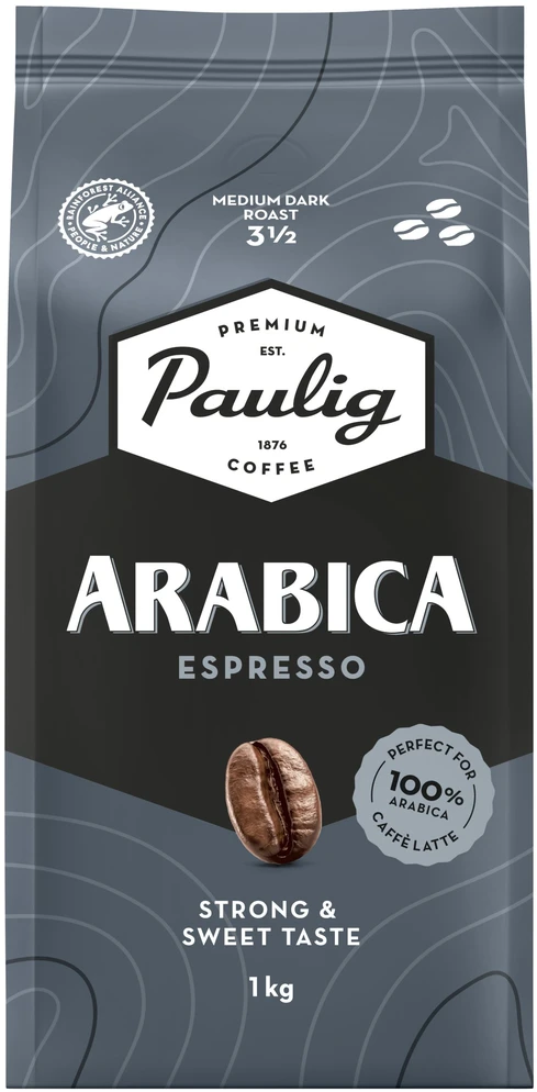 Kavos pupelės PAULIG ARABICA ESPRESSO, 1kg