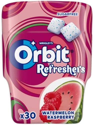ORBIT Refreshers arbūzų skonio kramtomoji guma, 67 g