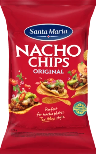 Kukurūzų traškučiai Nacho SANTA MARIA, 475 g