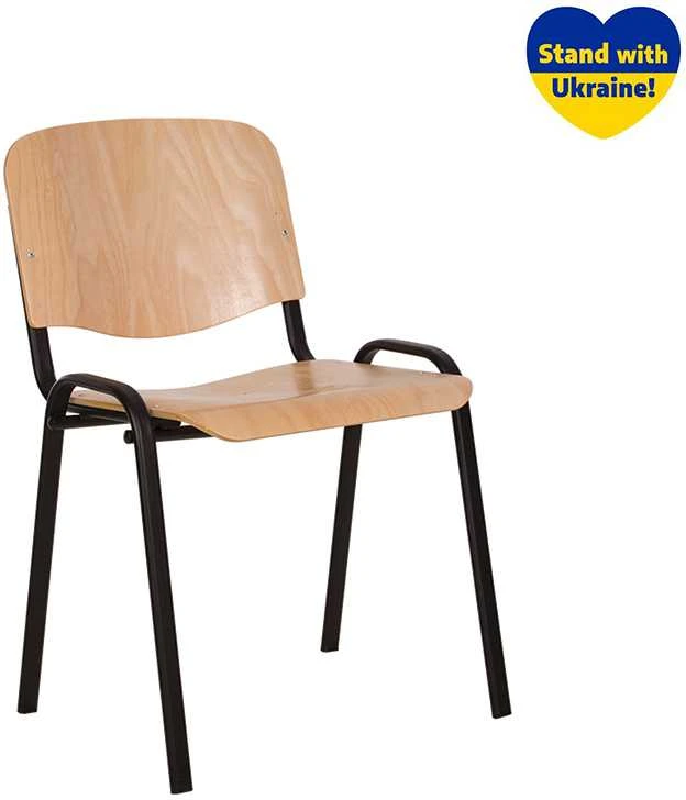 Lankytojų kėdė ISO medine sėdyne ir porankiais