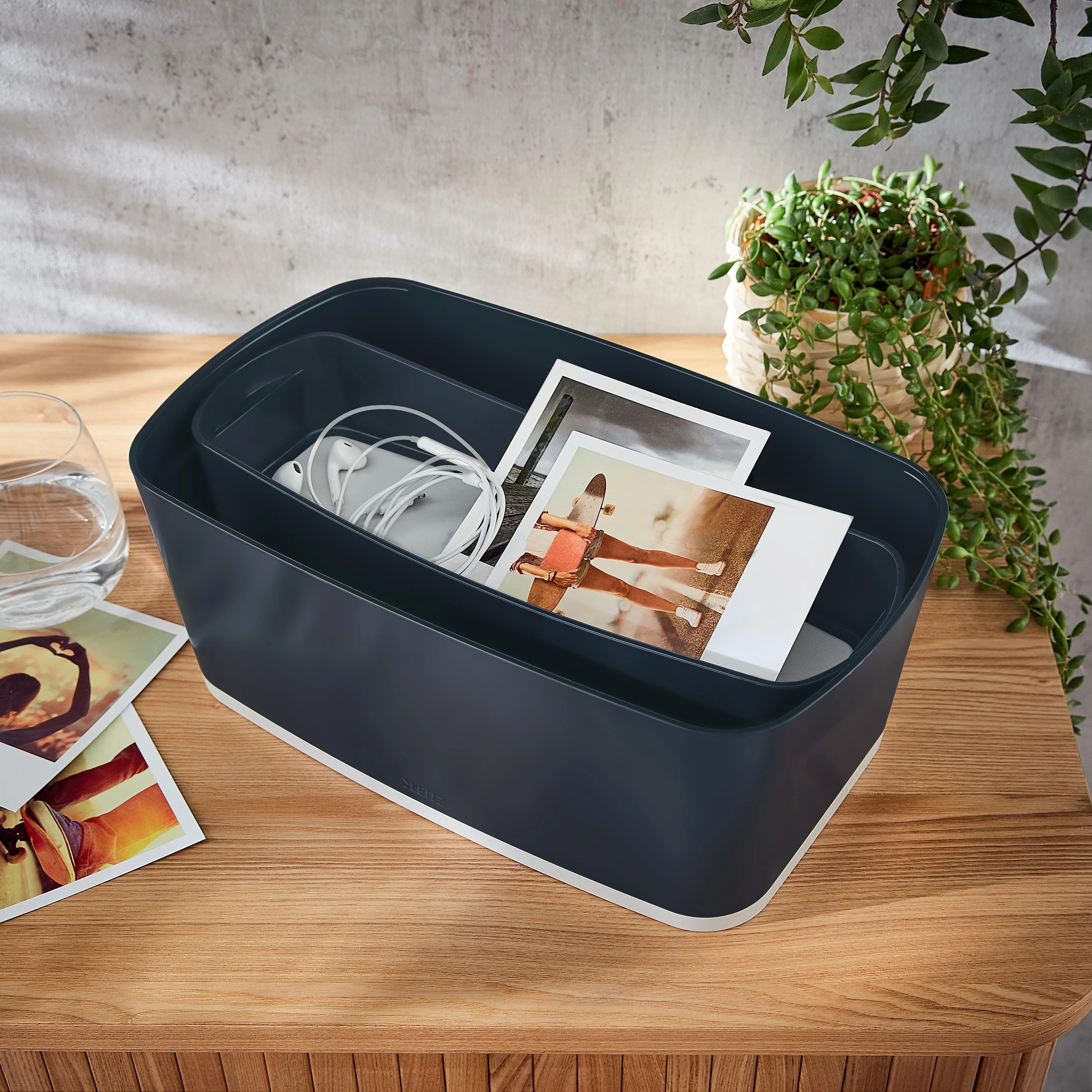 Leitz Daiktadėžė Cosy L:MyBox, pailga, pilkos sp.