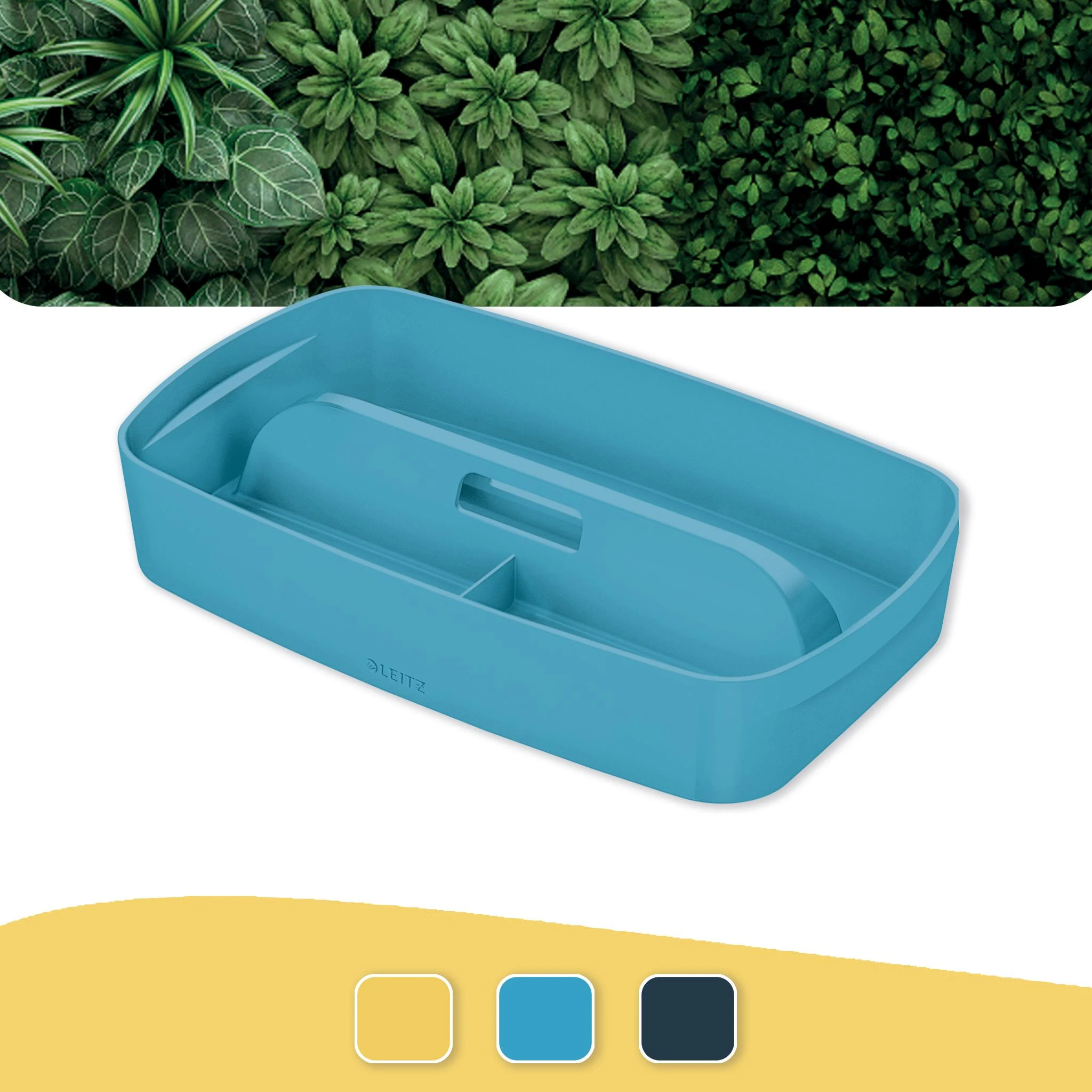 Leitz Daiktadėžė Cosy L:MyBox su skyriais, maža, mėlynos sp.