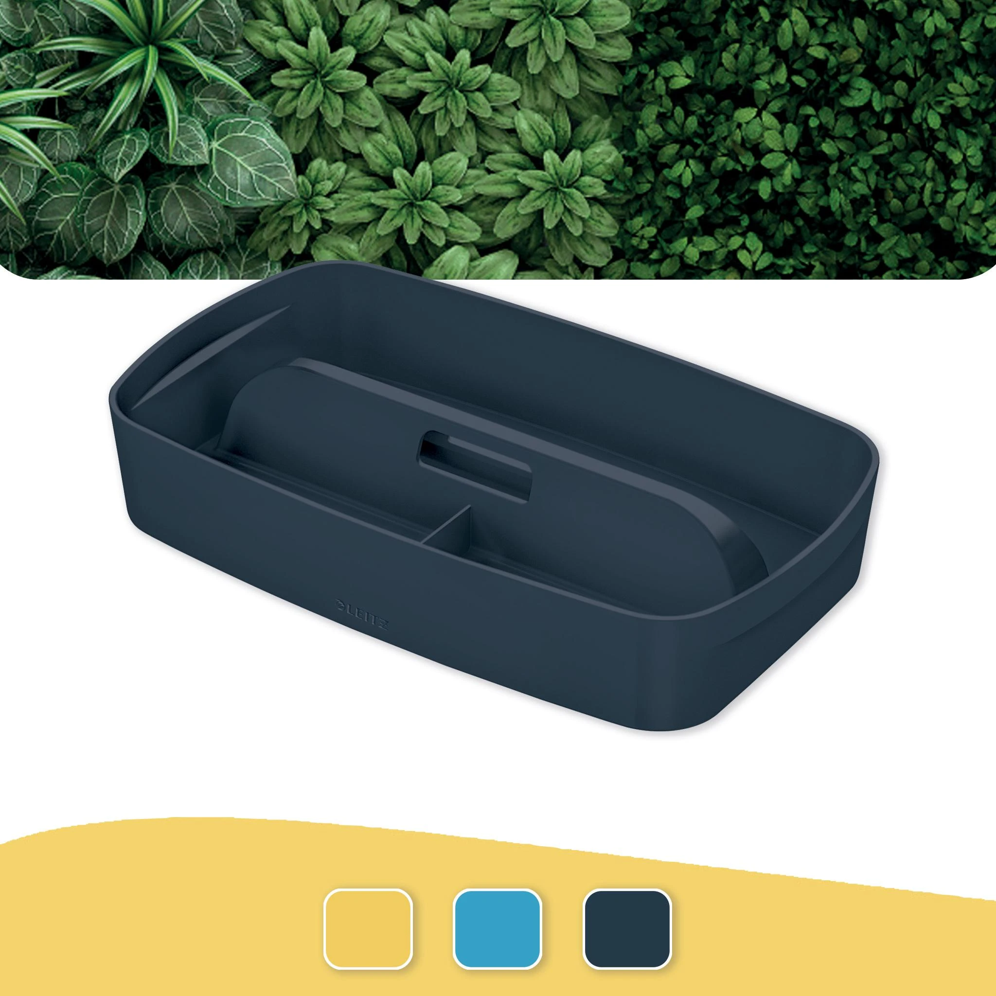 Leitz Daiktadėžė Cosy L:MyBox su skyriais, maža, pilkos sp.