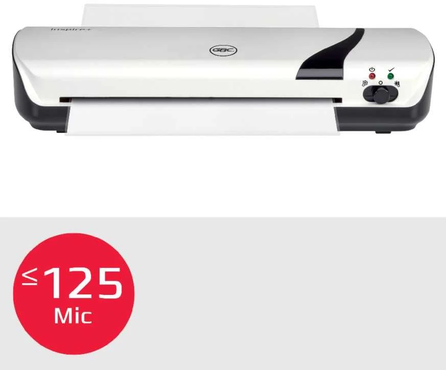 Laminavimo aparato ir pjaustyklės rinkinys 4in1 GBC Inspire+, A4, 125 mik, baltas