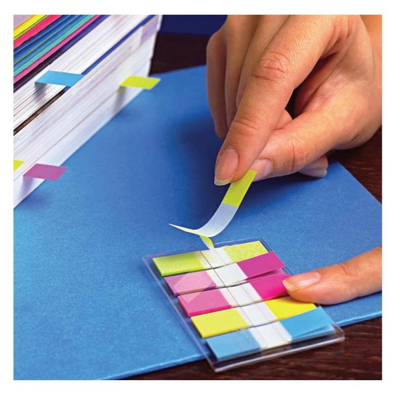 3M Lipnūs žymekliai Post-it, 11,9 x 43,2 mm, 5 spalvos
