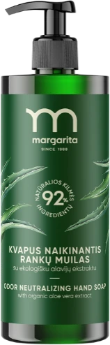 MARGARITA Naikinantis kvapus rankų muilas su alavijų ekstraktu 400ml