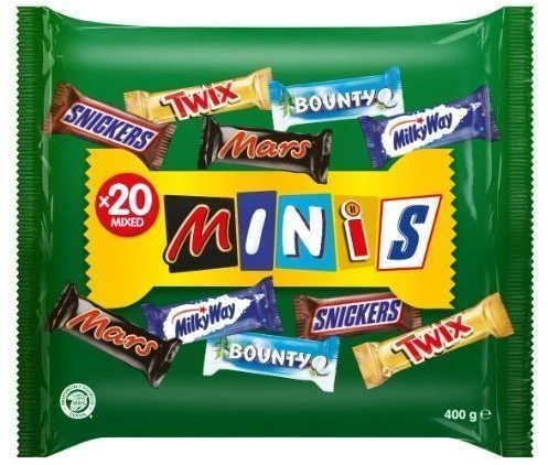 Mars Šokoladinai saldainiai MIXED MINIS Krepšys, 400g