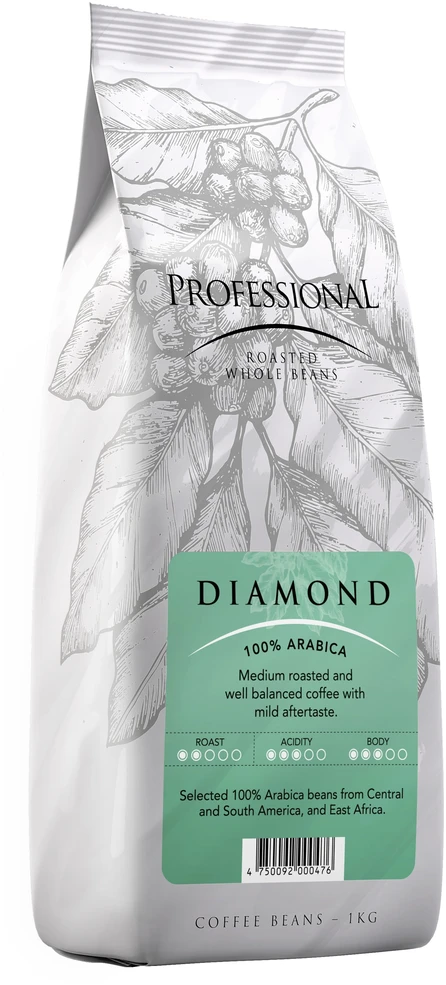 Melna Coffee Kavos pupelės PROFESSIONAL DIAMOND, 1kg