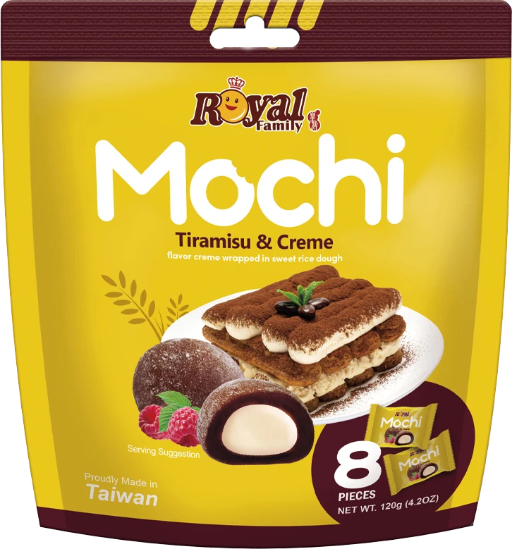 Močiai ROYAL FAMILY, tiramisu skonio, 120 g