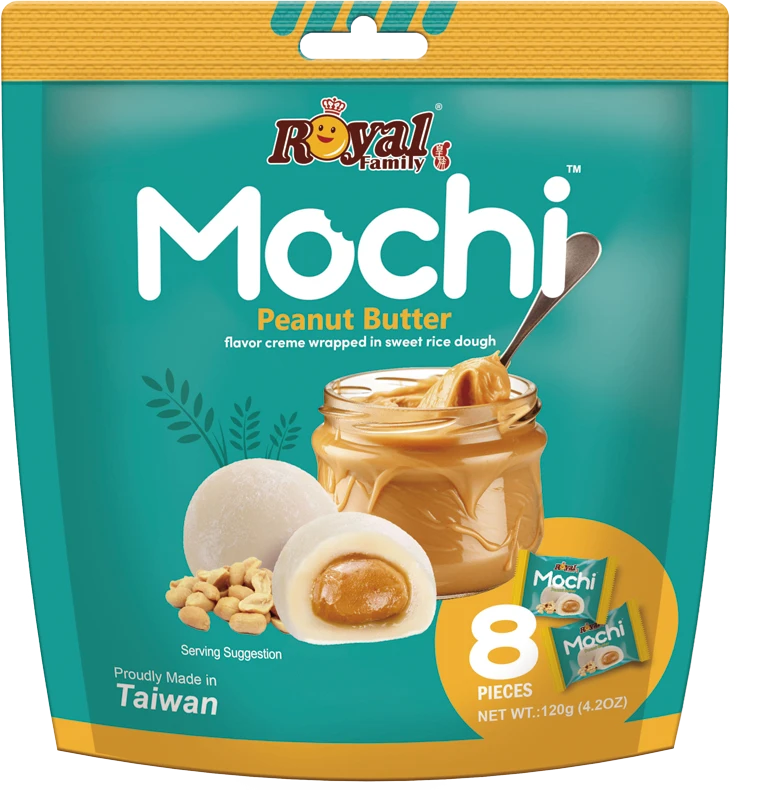 Močiai ROYAL FAMILY, žemės riešutų sviesto skonio, 120 g