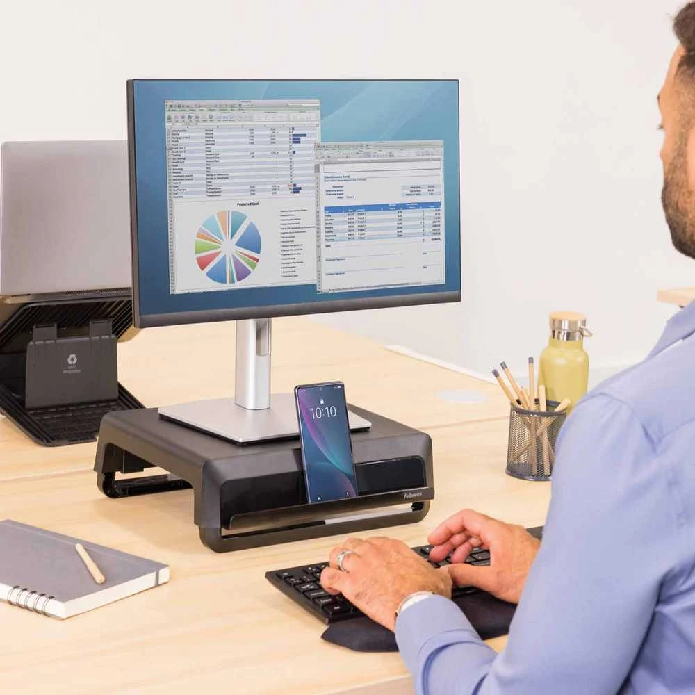 Laikiklis Fellowes | Monitorius Riser Breyta | Juodas