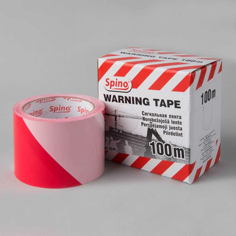 Folsen Multipack Aptveriamoji juosta, PE, 70mm x 100m, raudona/balta