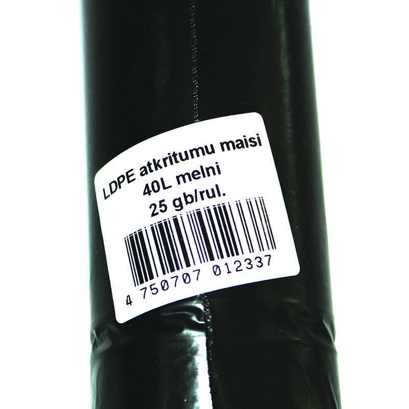 Multipack Šiukšlių maišai, 40 L, 25 vnt, LDPE, 30 mic, juodi