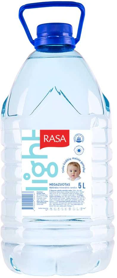 Uab Druskininku Rasa Rasa LIGHT natūralus negazuotas mineralinis vanduo, 5l x 3 vnt.