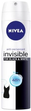 NIVEA Purškiamasis dezodorantas Juodas&Baltas PURE moterims 150ml