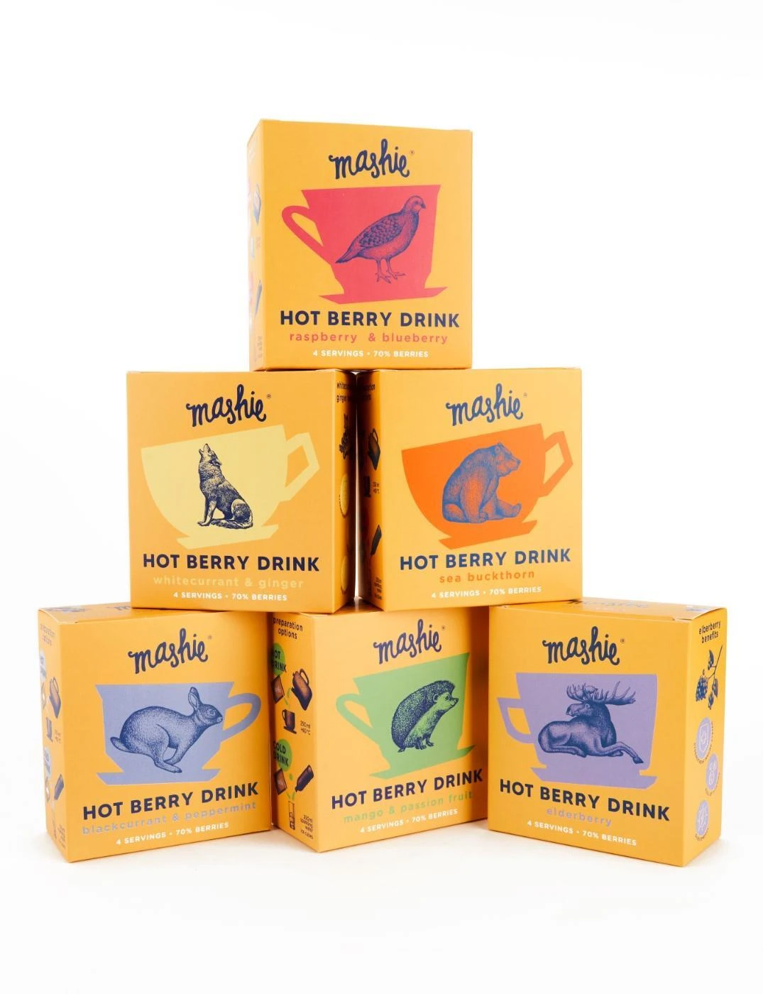 Nordic Berry Mangų ir pasiflorų tyrė MASHIE Original 4vnt.