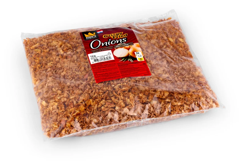 Garšvielas Onion Specialties International B.V. Traškūs, kepti svogūnai, 1kg