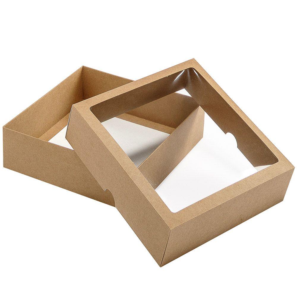 Paperseal Dviejų dalių dėžutė su langeliu, 210 х 210 х 60 mm
