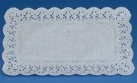 Papstar Padėkliukai, popieriniai, karpyti, balti, 30 x 18 cm ,100 vnt.