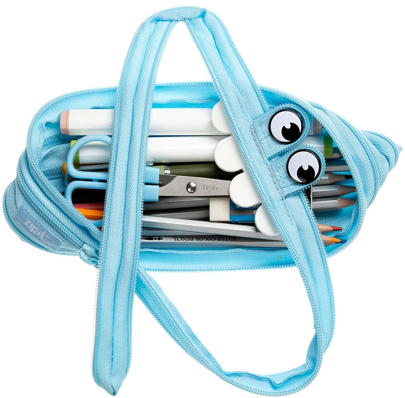 Penalas-pieštukinė ZIPIT Gorge Monster Pouch, GO-1, Mėlyna