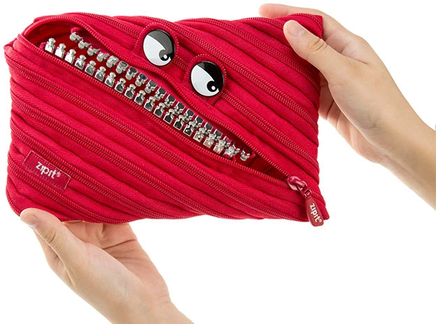 Penalas-pieštukinė ZIPIT Grillz Monster Jumbo Pouch, ZTMJ-GR-RI, Raudona