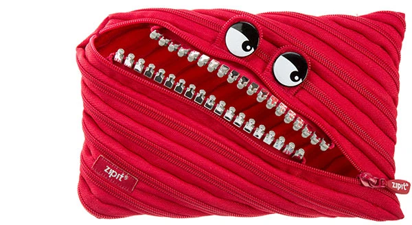 Penalas-pieštukinė ZIPIT Grillz Monster Jumbo Pouch, ZTMJ-GR-RI, Raudona