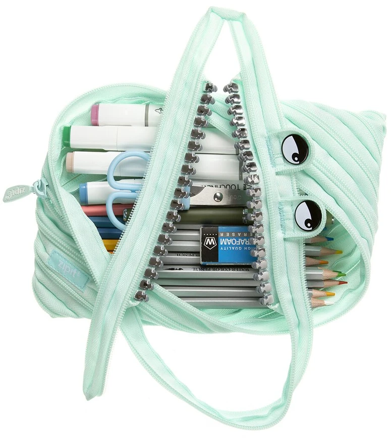 Penalas-pieštukinė ZIPIT Grillz Monster Jumbo Pouch, ZTMJ-GR6, Mėtų spalvos