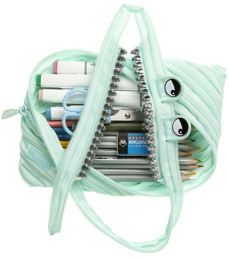 Astuccio Zipit Wildlings - Portapenne Con Cerniera Unica, Design Divertente - Foto 7