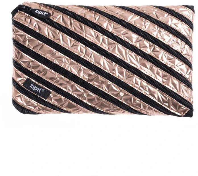 Penalas-pieštukinė ZIPIT Metallic Jumbo Pouch, ZTJ-MT-1, Bronzinė