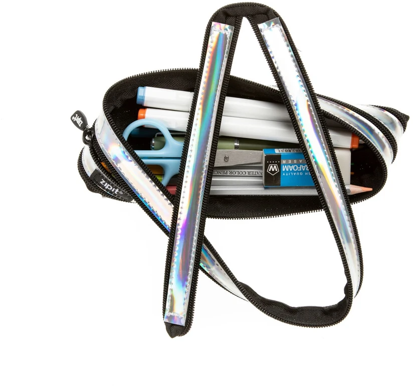 Penalas-pieštukinė ZIPIT Metallic Pouch, ZMT-2, Sidabrinės spalvos