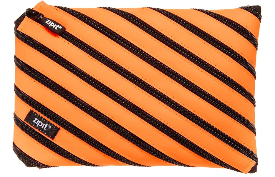 Penalas-pieštukinė ZIPIT Neon Jumbo Pouch, ZJN-2, Oranžinės spalvos