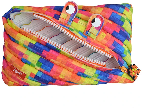 Penalas-pieštukinė ZIPIT Pixel Jumbo Pouch, ZTJ-PX-3, Geltonas