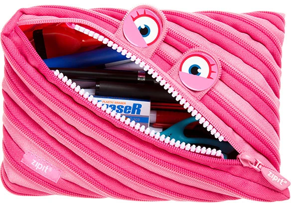 Penalas-pieštukinė ZIPIT Wildlings Jumbo Pouch, ZTMJ-WD-HIP, rožinės sp.