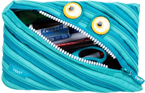 Penalas-pieštukinė ZIPIT Wildlings Jumbo Pouch, ZTMJ-WD-CRE, mėlynos sp.