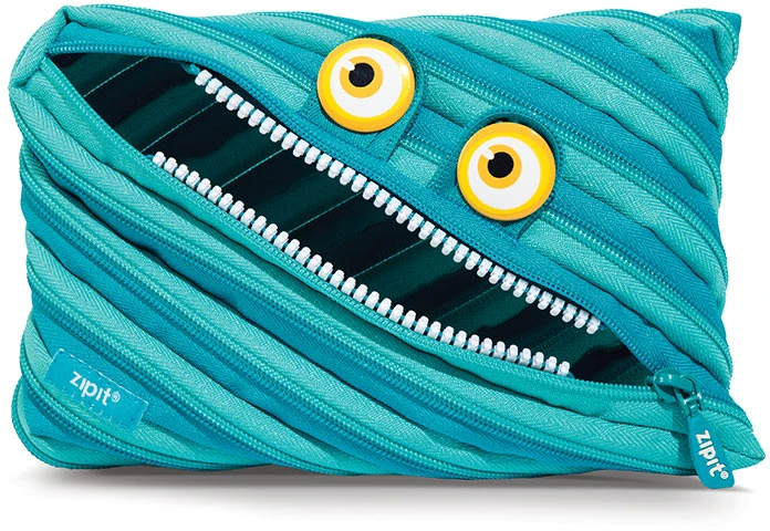 Penalas-pieštukinė ZIPIT Wildlings Jumbo Pouch, ZTMJ-WD-CRE, mėlynos sp.