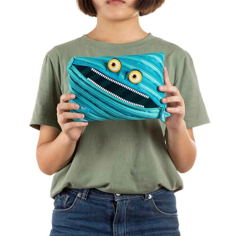 Penalas-pieštukinė ZIPIT Wildlings Jumbo Pouch, ZTMJ-WD-CRE, mėlynos sp.
